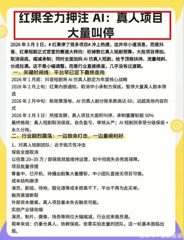 2026短剧行业风向：AI造星成本降300倍，短剧演员面临集体失业？